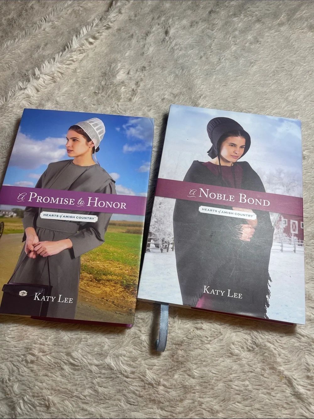 Katy lee books a promise to honor and a noble bond hearts of Amish country